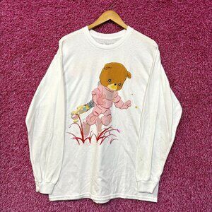Pink Sweat$ Rocket Bear Pink Planet Soul Hip Hop Long Sleeve M/L